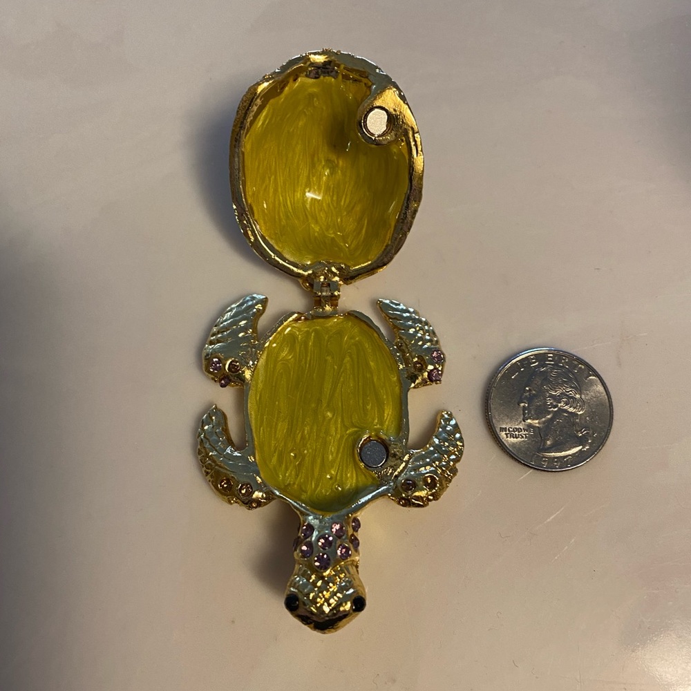 Ring Box - Turtle ring box New - Picture 5 of 6